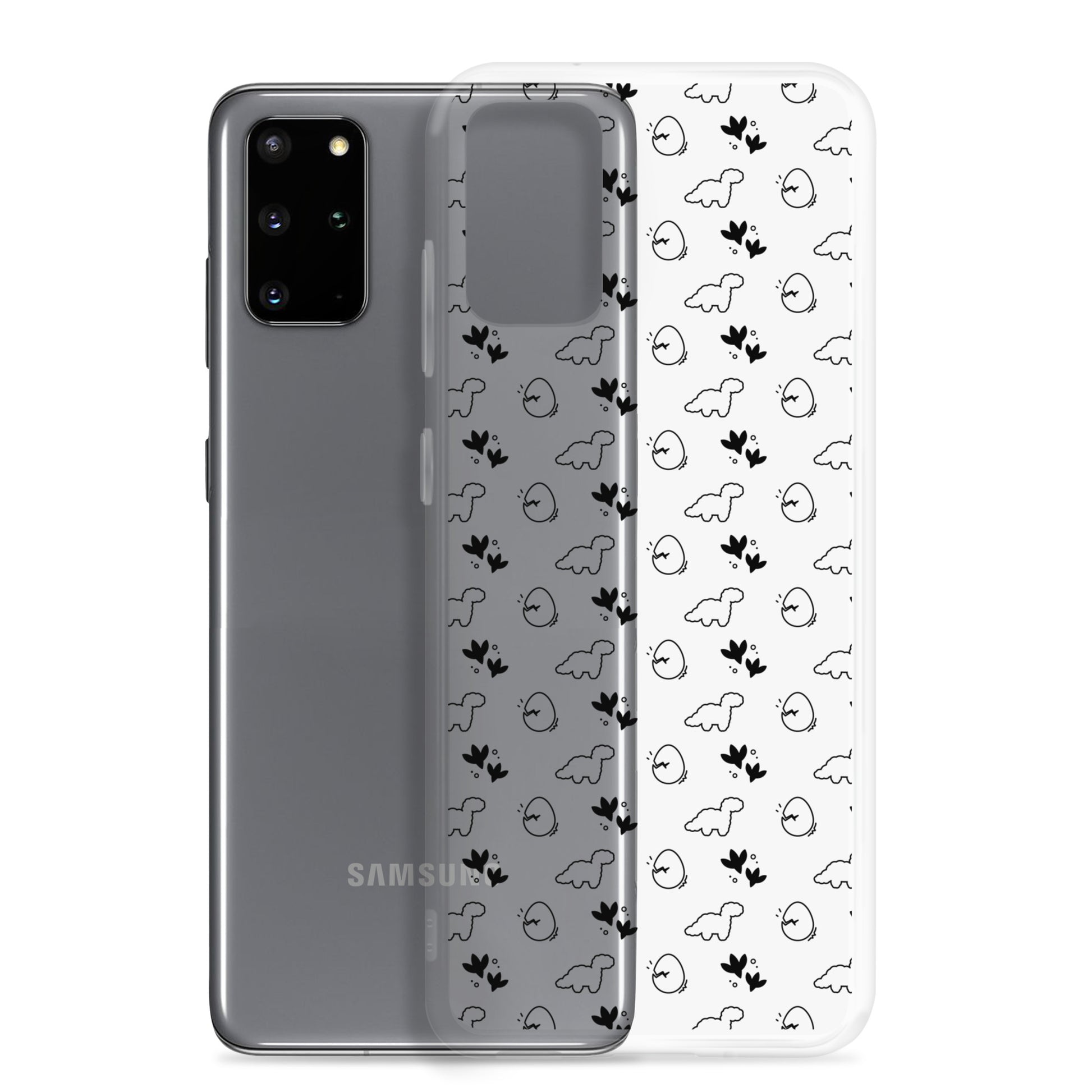Dino Patterned Clear Case for Samsung Waeoh Dino Patterned Clear Case for Samsung Waeoh
